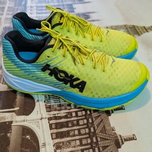 Hoka One One Evo Carbon Rocket #1100049 Neon -Yellow Running Shoes Men Size 10